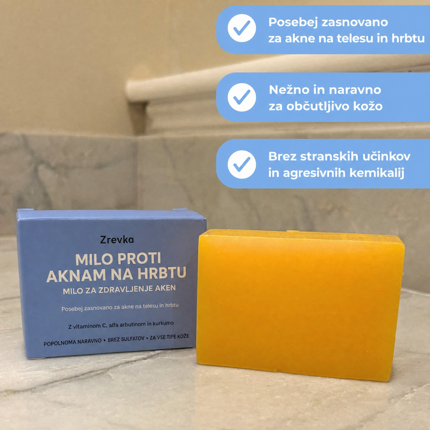 Zrevka – Naravno milo proti aknam